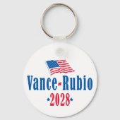 Vance Rubio 2028 (Flagge) Schlüsselanhänger (Rückseite)