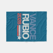 Vance Rubio 2028 Präsident Jd Vance Marco Rubio Us Fleecedecke (Vorderseite (Horizontal))