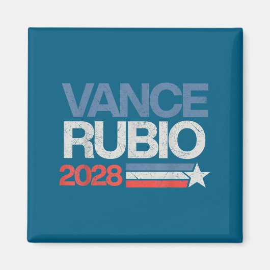 Vance Rubio 2028 President Jd Vance Marco Rubio Us Magnet (Vorne)
