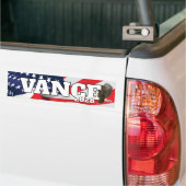 Vance Text With Flag and Bald Eagle Autoaufkleber (Auf Lkw)