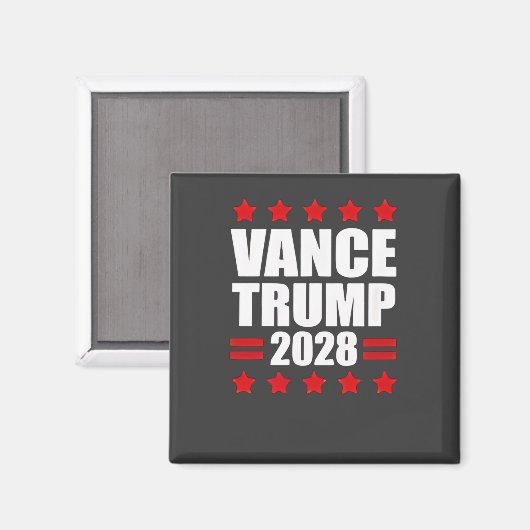 Vance Trump Präsidentschaftswahl 2028 Politisch Magnet (Vorderseite/Rückseite)