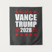 Vance Trump Präsidentschaftswahl 2028 Politisch Wandteppich (Vorderseite)
