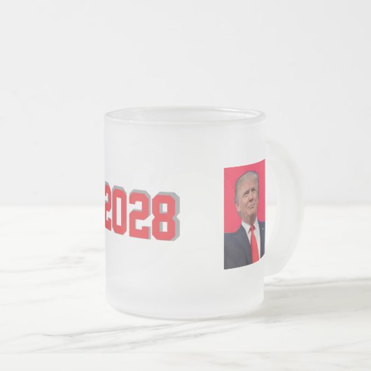 Vance/Trump-Tasse 2028 Mattglastasse (VorderseiteRechts)