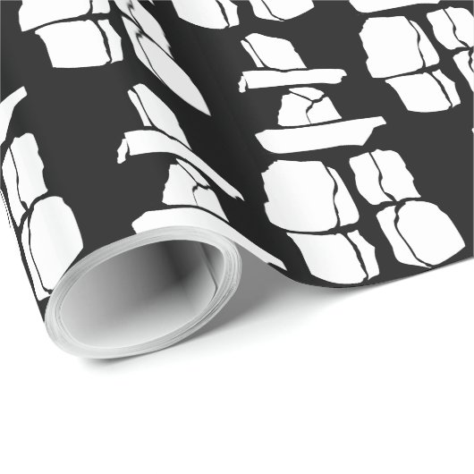 Vancoouver Wrapping Paper Inuit Inukshuk Paper Geschenkpapier (Rolleneckpunkt)
