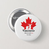 Vancouver 2026 Fußball-Anstecknadel Benutzerdefini Button (Vorne & Hinten)