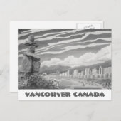 Vancouver Art Postcard Vancouver Inukshuk Cards Postkarte (Vorne/Hinten)