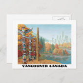 Vancouver Art Postcard Vancouver Totem Pole Cards Postkarte (Vorne/Hinten)