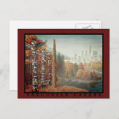 Vancouver Art Postcard Vancouver Totem Pole Cards Postkarte (Vorne/Hinten)