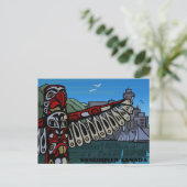 Vancouver Art Postcard Vancouver Totem Pole Cards Postkarte (Stehend Vorderseite)