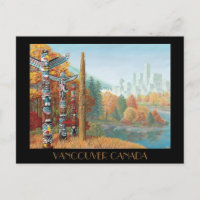 Vancouver Art Postcard Vancouver Totem Pole Cards