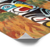 Vancouver Art Poster Vancouver Totem Pole Malerei (Ecke)