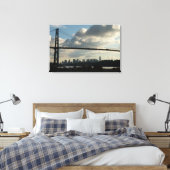 Vancouver Art Print Lions Gate City Leinwand (Insitu (Schlafzimmer))