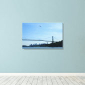 Vancouver Art Print Lions Gate City Leinwand (Insitu (Holzboden))