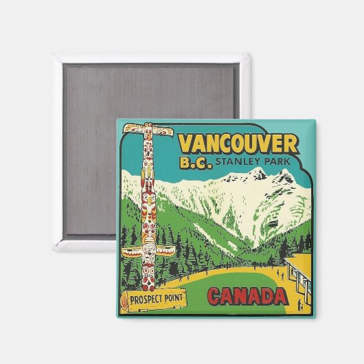 Vancouver B.C. Magnet (Vorderseite/Rückseite)