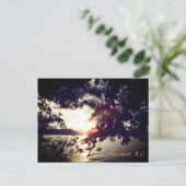 Vancouver, B.C. Sonnenuntergang Postkarte (Stehend Vorderseite)