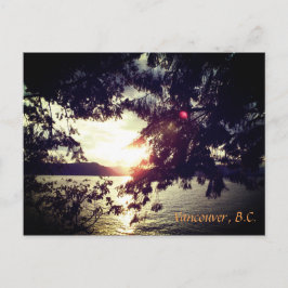 Vancouver, B.C. Sonnenuntergang Postkarte