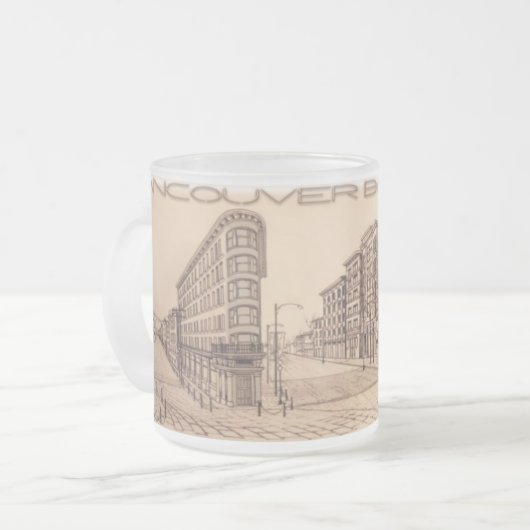 Vancouver BC Canada Beer Tasse & Mattierte Brillen (Vorderseite Links)