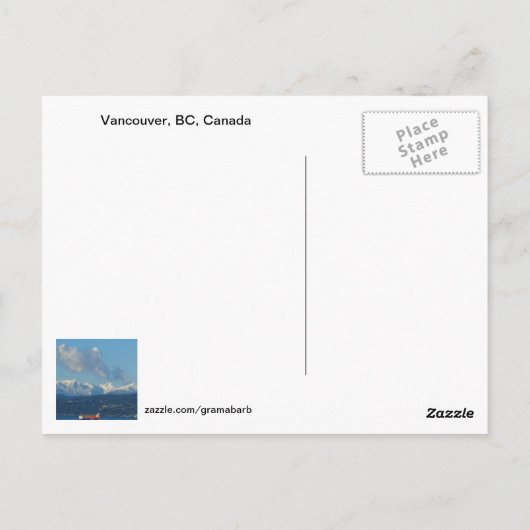 Vancouver, BC, Canada Postcard Postkarte (Rückseite)