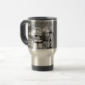 Vancouver BC Canada Travel Mugs Cups Glasses Reisebecher (Vorderseite Links)