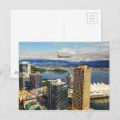 Vancouver, BC Cityscape Postkarte (Vorne/Hinten)