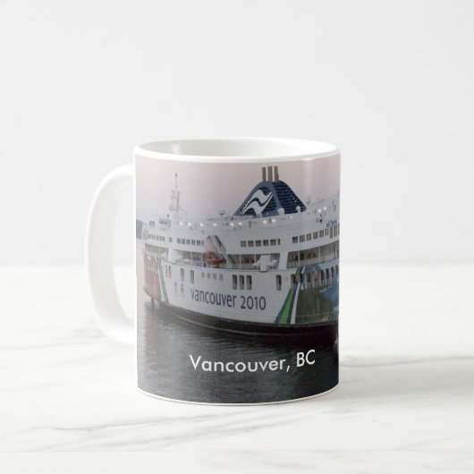 Vancouver, BC Fährenandenken-Kaffeetasse Kaffeetasse (Vorderseite Links)