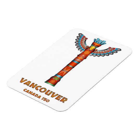 Vancouver (BC) Kanada - Totem Pole Magnet (Linke Seite)