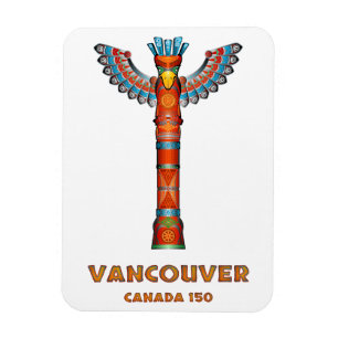 Vancouver (BC) Kanada - Totempfahl Magnet
