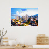 Vancouver, BC - Vintager Stil Poster (Küche)