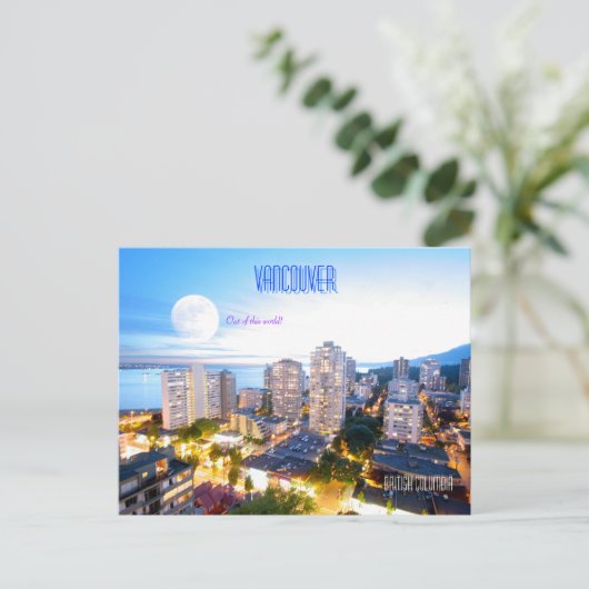 Vancouver, BC - Vintager Stil Postkarte (Stehend Vorderseite)