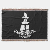 Vancouver Blanket Vancouver Inukshuk Souvenir Gesc Decke (Vorderseite)