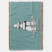 Vancouver Blanket Vancouver Inukshuk Souvenir Gesc Decke (Vorderseite Vertikal)