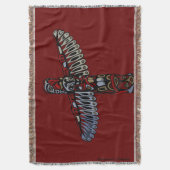 Vancouver Blanket Vancouver Totem Souvenirs Decke (Vorderseite Vertikal)