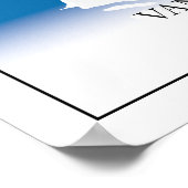 Vancouver British Columbia Canada Travel City Map Poster (Ecke)