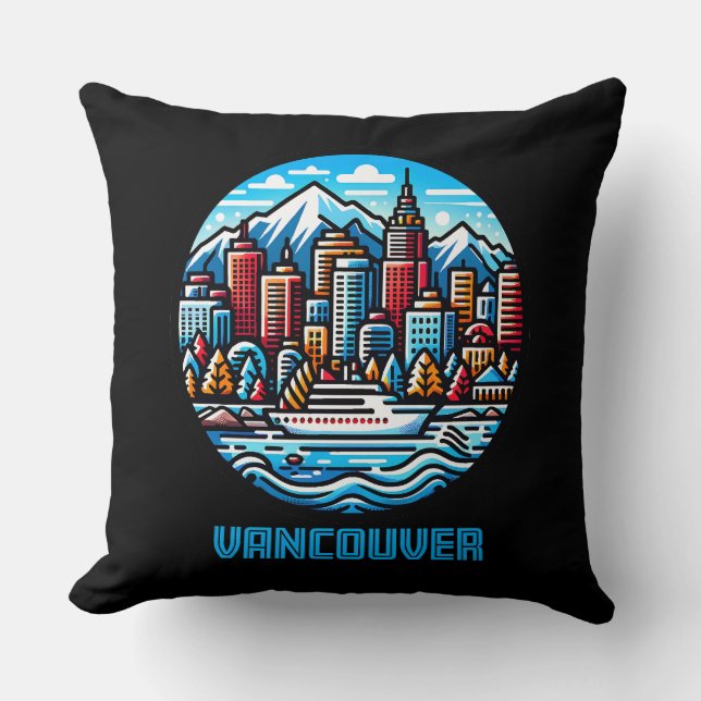 Vancouver British Columbia Kanada Kissen (Vorderseite)