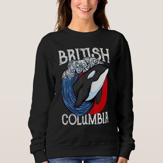 Vancouver British Columbia Orca Whale Sweatshirt (Vorderseite)