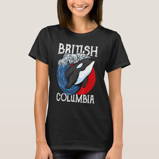 Vancouver British Columbia Orca Whale T-Shirt (Vorderseite)
