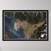 Vancouver British Columbia Satellite Poster Map (Vorne)