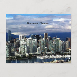 Vancouver, British Columbia, Skyline Kanada Postkarte