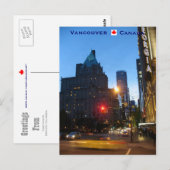 Vancouver by Night Canada Postkarte (Vorne/Hinten)