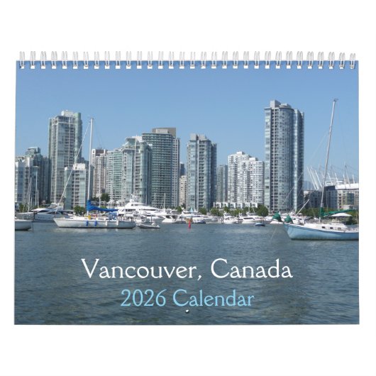 Vancouver, Canada 2026 Calendar Kalender (Titelbild)