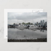 Vancouver Canada Boote Postkarte (Vorne/Hinten)