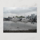 Vancouver Canada Boote Postkarte (Vorderseite)
