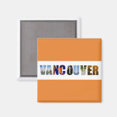 Vancouver Canada City Travel Fotos Magnet (Vorderseite/Rückseite)