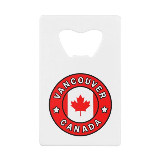 Vancouver Canada Geldbeutel Flaschenöffner (Vorderseite)