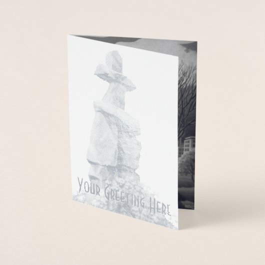 Vancouver Canada Grußkarten Custom Silver Folienkarte (Vorderseite)