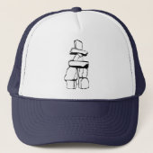 Vancouver Canada Inukshuk Cap First Nations Hat Truckerkappe (Vorderseite)