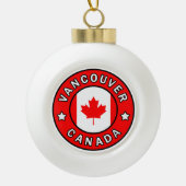 Vancouver Canada Keramik Kugel-Ornament (Vorderseite)