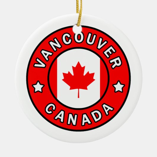 Vancouver Canada Keramik Ornament (Vorne)