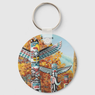 Vancouver Canada Key Chain Totem Pole Souvenirs Schlüsselanhänger