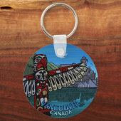 Vancouver Canada Key Chain Totem Pole Souvenirs Schlüsselanhänger (Vorderseite)